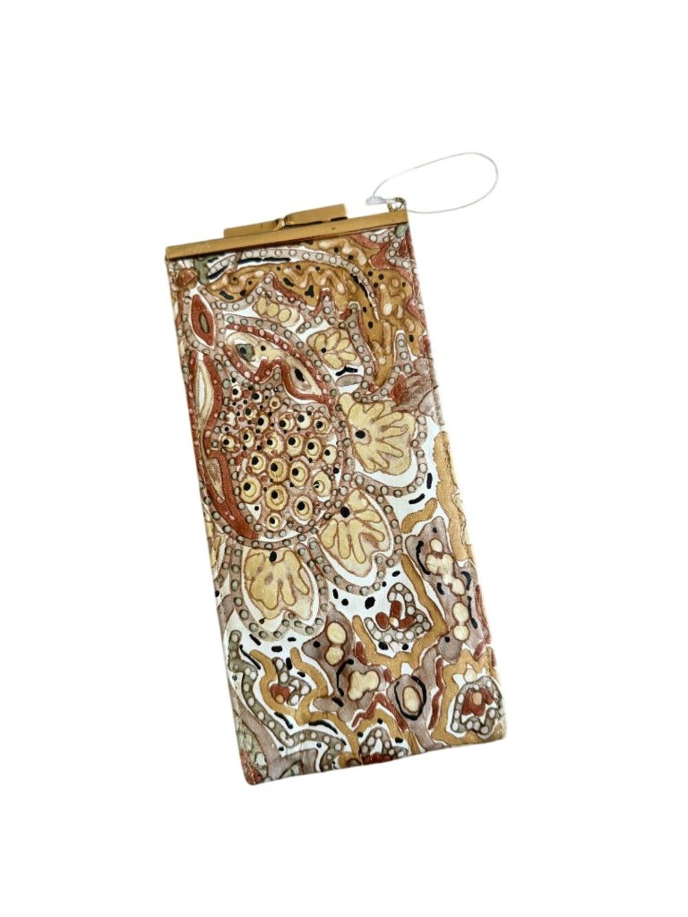LORI TAYLOR Vintage Paisley Kisslock Coin Pouch Wallet - Picture 3 of 10